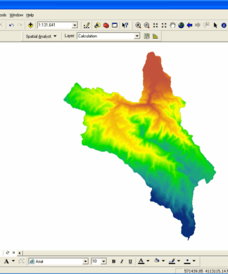 آموزش تهیه نقشه های هم بارش در محیط Arc GIS
