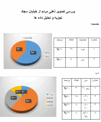 تحلیل تصویر ذهنی و رفتارشناسی کاربران بلوار سجاد