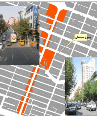 نمونه طرح شهرسازی خیابان راهنمایی مشهد