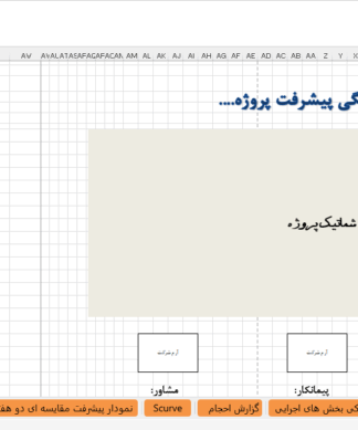 نمونه فایل اکسل در گزارش هفتگی پیشرفت پروژه