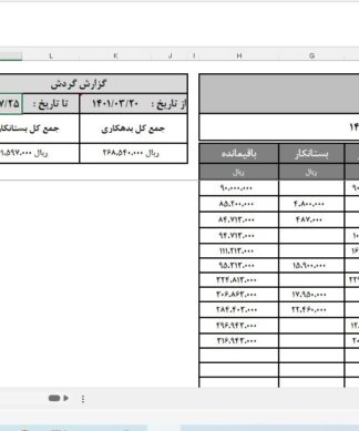 فایل اکسل دفتر معین فارسی به همراه قابلیت جستجو در بین تواریخ شمسی