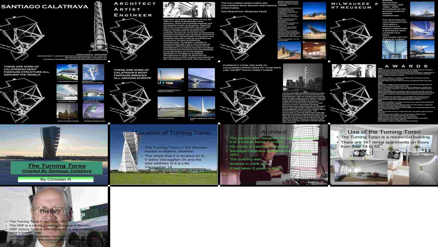 Santiago Calatrava Architect, Artist, Engineer and His Works