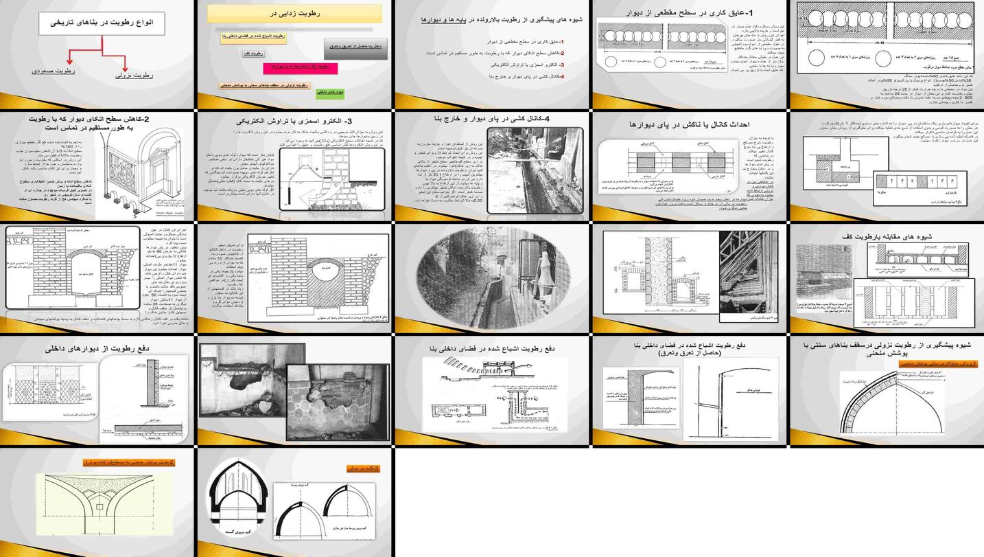 روش‌های مقابله با رطوبت در بناهای تاریخی