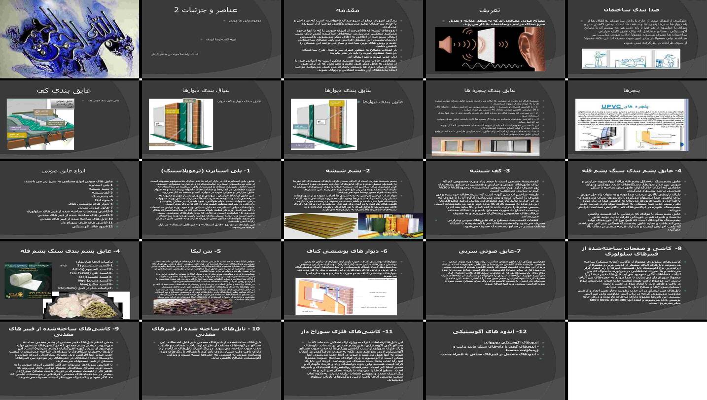 عایق‌های صوتی در ساختمان معرفی، انواع و کاربردها