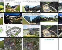 مدرسه هنر دانشگاه صنعتی نانیانگ سنگاپور معماری سبز و سقف چمنی
