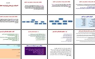 دانلود پاورپوینت ادبیات پژوهشی مطالعه منابع و پیشینه تحقیق