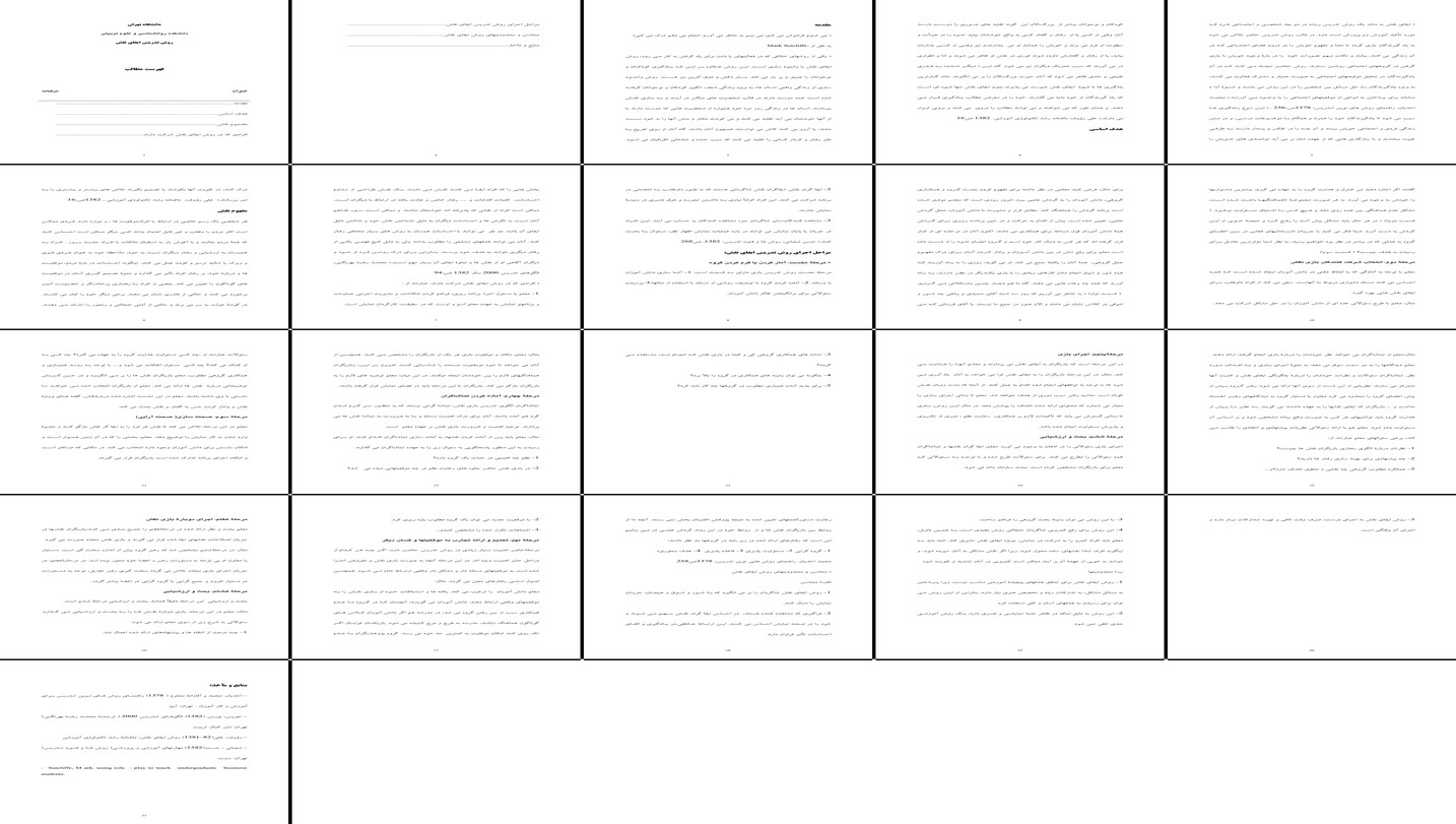 روش تدریس ایفای نقش از تئوری تا اجرا