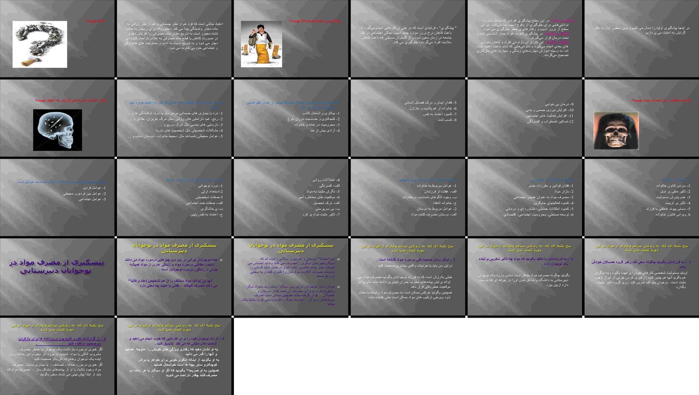 دانلود پروژه بررسی علل عوامل و روش‌های پیشگیری از اعتیاد در نوجوانان دبیرستانی