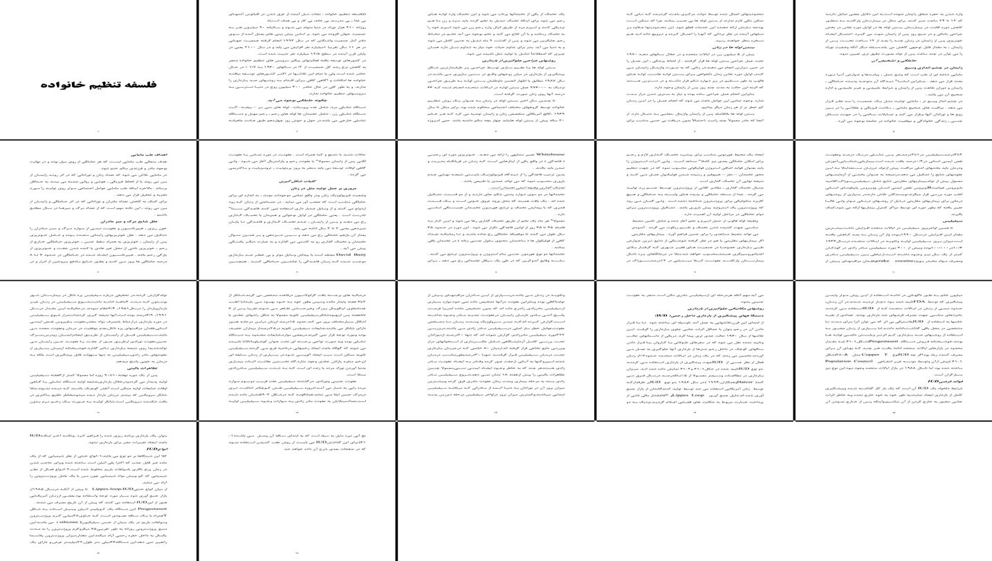 بررسی فلسفه تنظیم خانواده و تاثیر آن بر جمعیت جهان