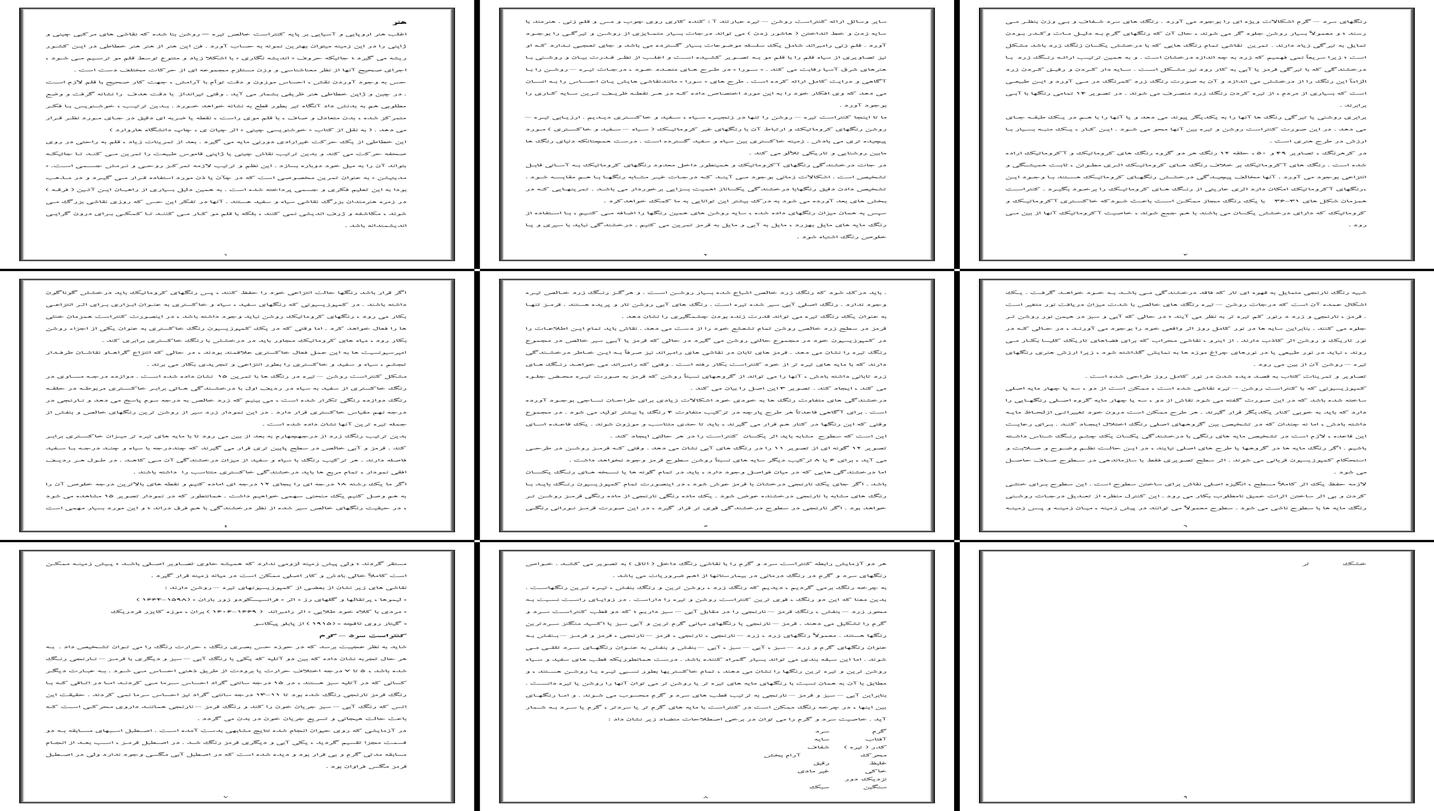 بررسی نقش کنتراست تیرهروشن در هنر نقاشی اروپایی و آسیایی