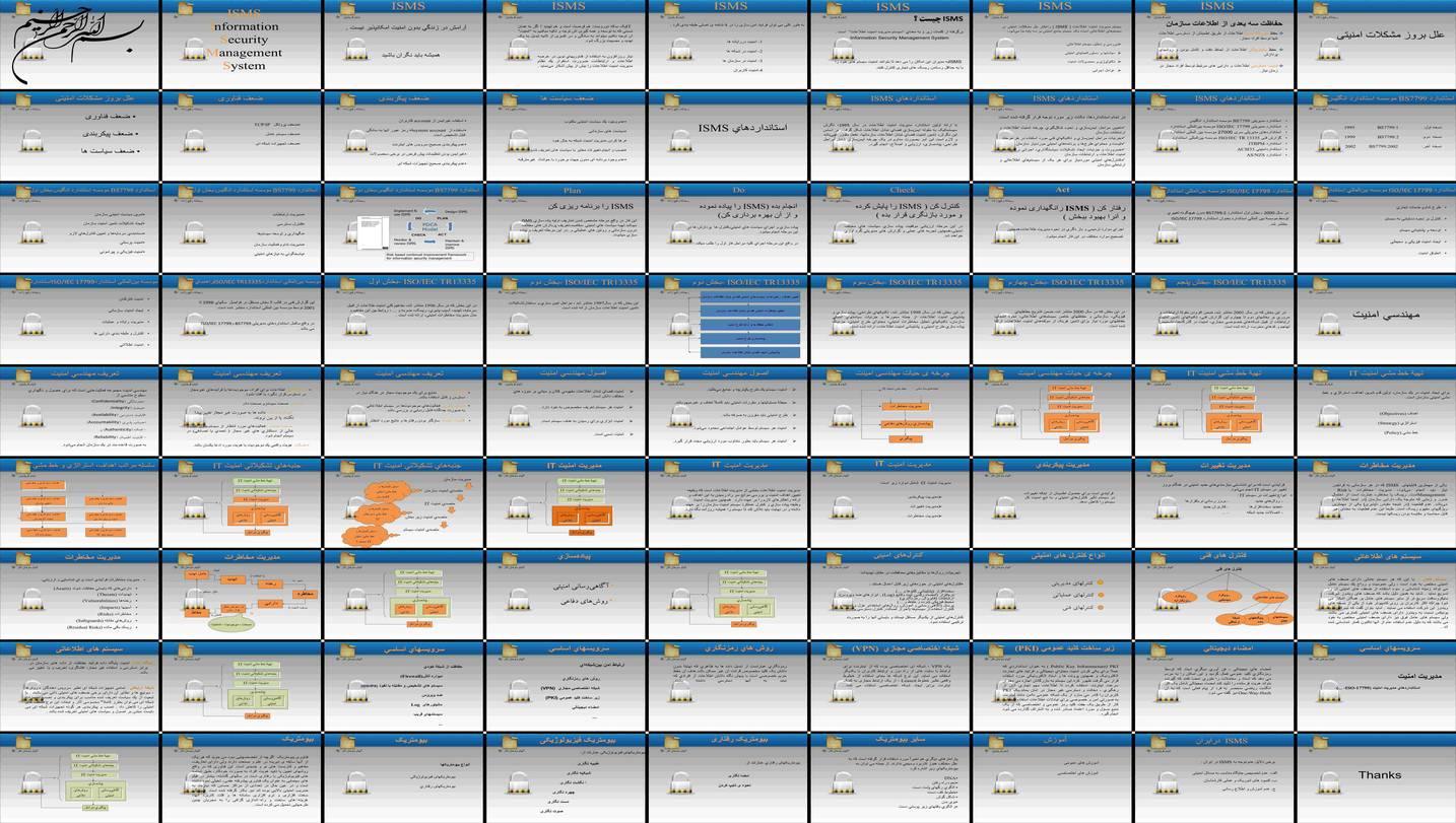 دانلود پروژه بررسی و تحلیل ISMS سیستم مدیریت امنیت اطلاعات و استانداردها