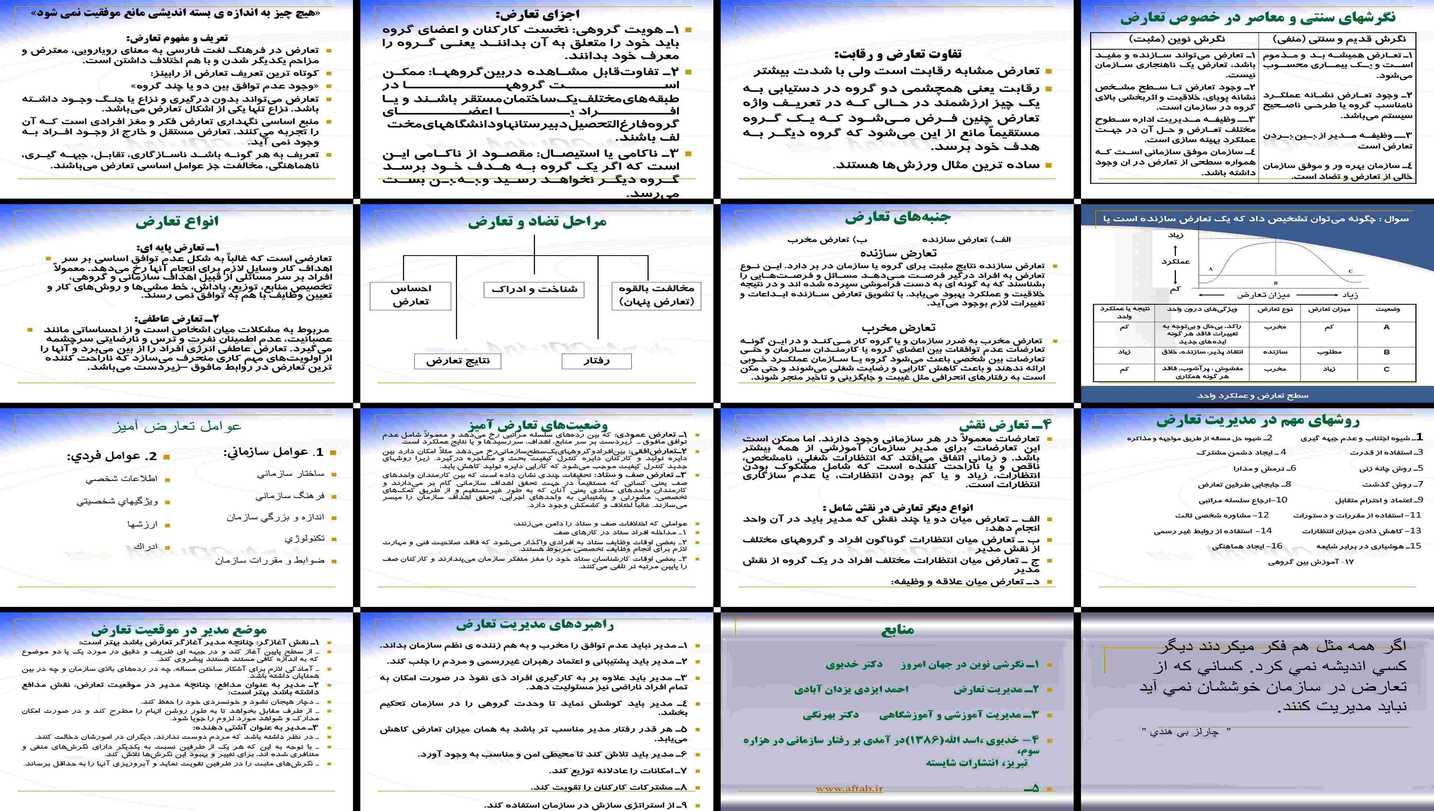 دانلود پروژه بررسی و تحلیل نقش تعارض سازنده و مخرب در سازمان