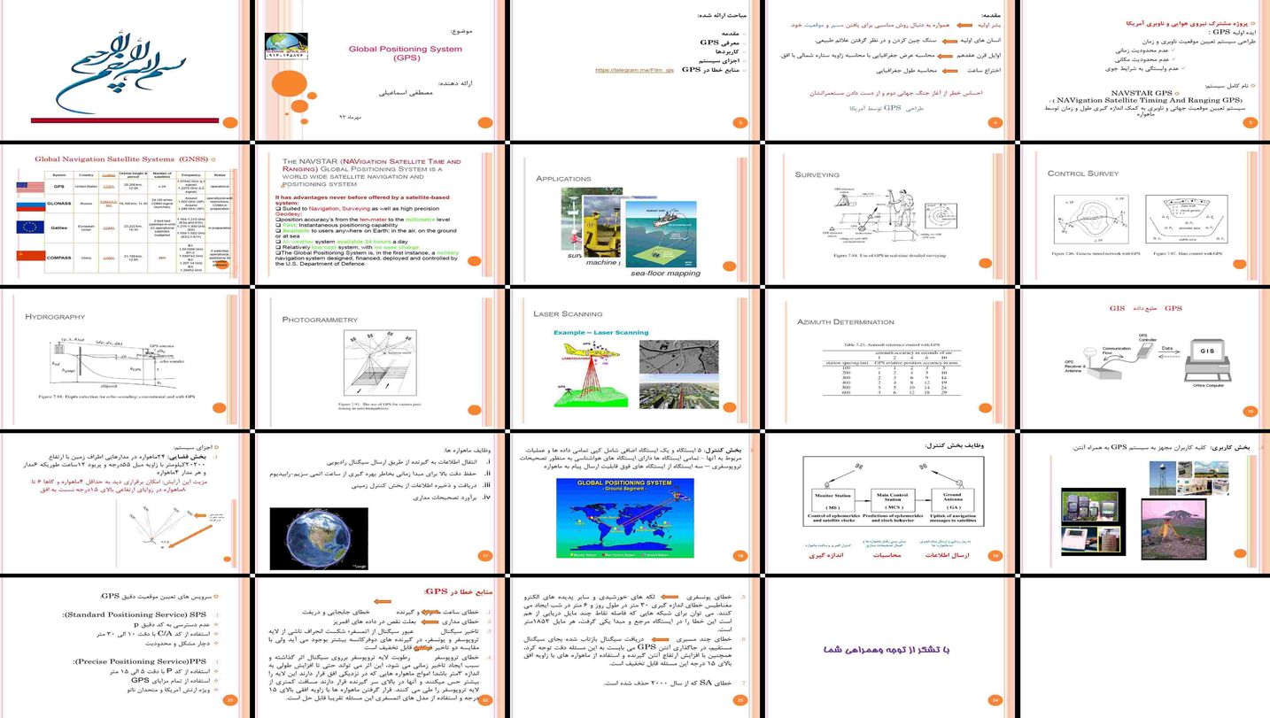 دانلود پروژه بررسی و تحلیل کاربردها اجزا و منابع خطا در سیستم موقعیت‌یاب جهانی