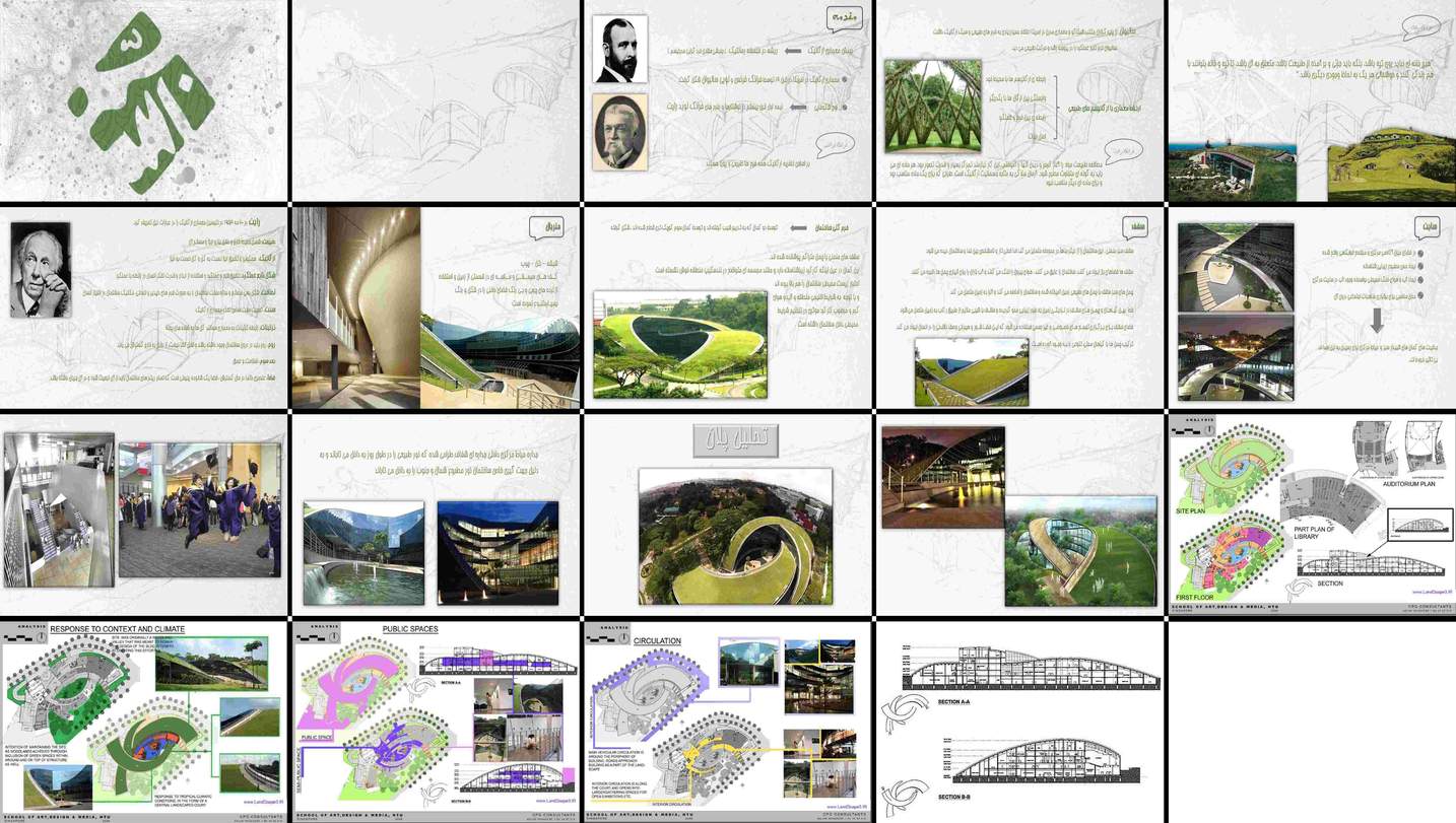 دانلود پروژه تحلیل نقش معماری ارگانیک فرانک لوید رایت در طراحی ساختمان