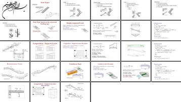 دانلود پروژه طراحی و تحلیل انواع پله بررسی پله‌های مستقیم طره‌ای و با تکیه‌گاه