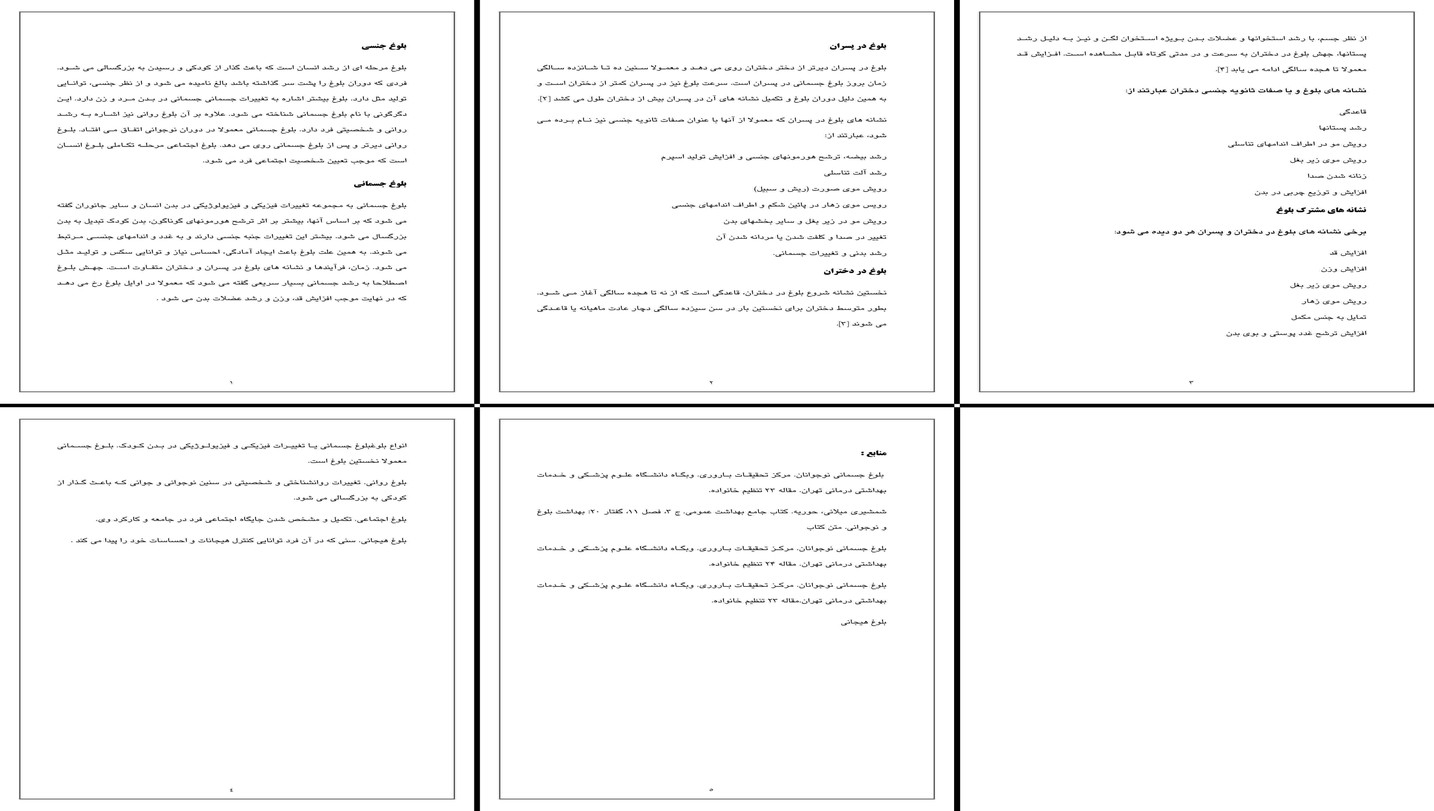 بررسی جامع فرآیند بلوغ تغییرات جسمانی و روانی در نوجوانان