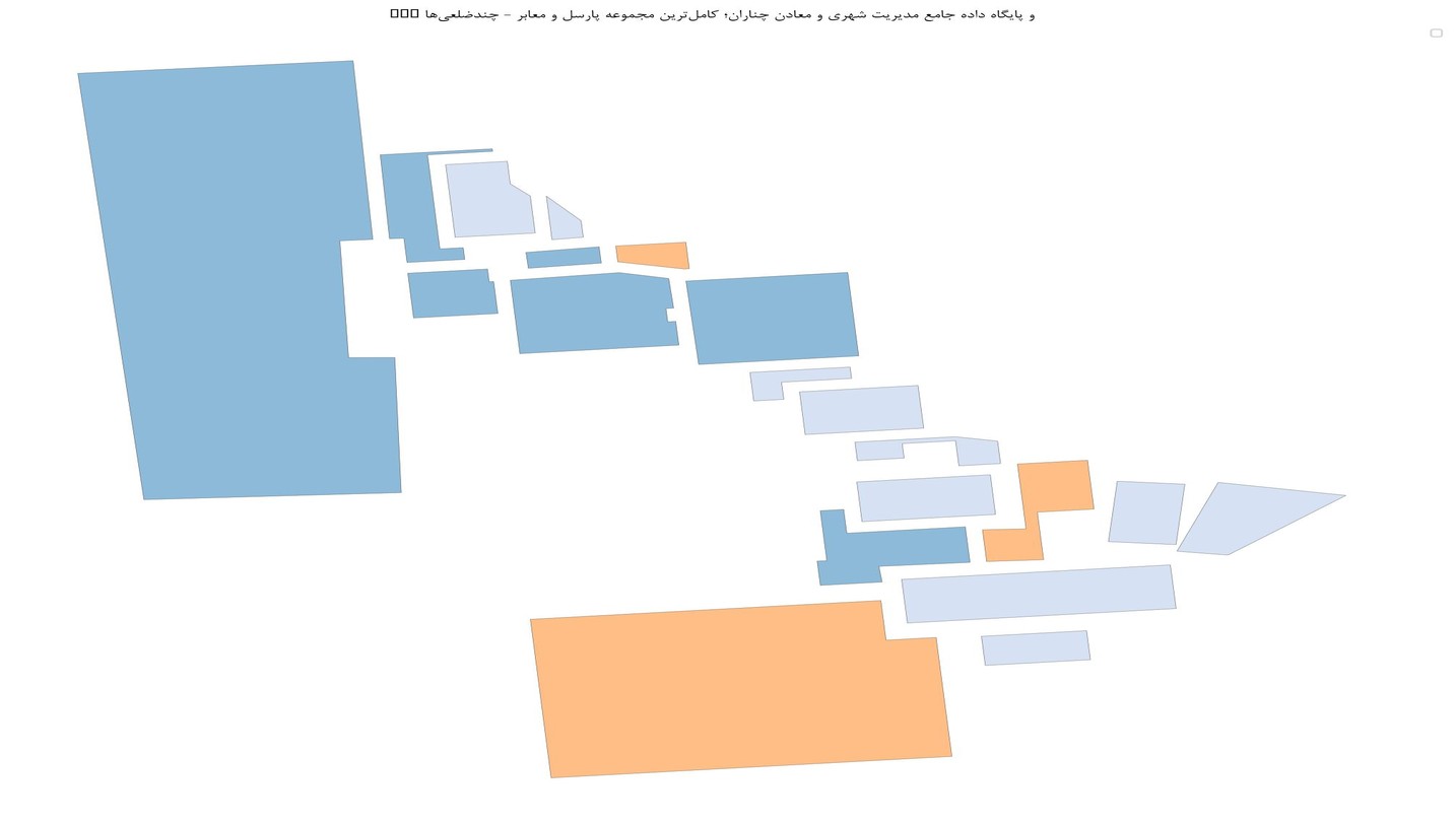 GIS و پایگاه داده جامع مدیریت شهری و معادن چناران؛ کاملترین مجموعه پارسل و معابر