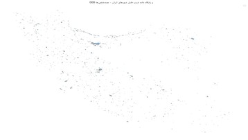 GIS و پایگاه داده شیپ فایل شهرهای ایران