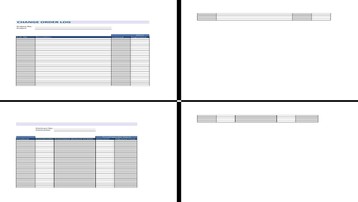 فایل اکسل مدیریت و ثبت تغییرات قراردادهای پروژه (Change Order Log)