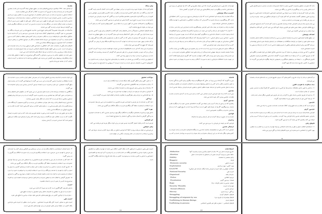 📥 دانلود پروژه بررسی پدیده قاچاق زنان و دختران علل پیامدها و راهکارهای مقابله حقوقی - ویژه دانشجویان