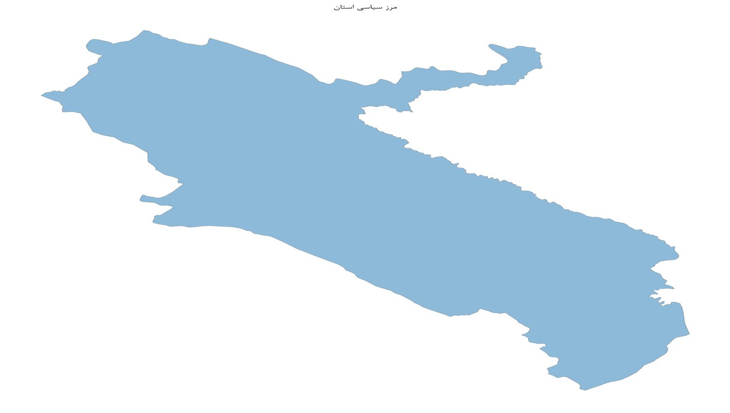 نقشه جامع نقاط روستایی و مرز سیاسی استان ایلام