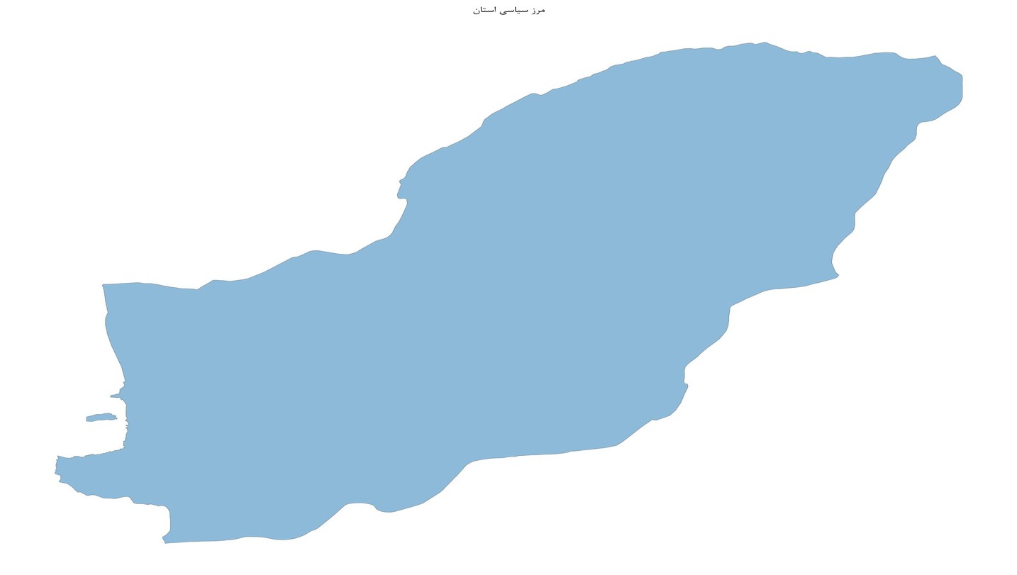 نقشه جامع نقاط روستایی و محدوده سیاسی استان گلستان
