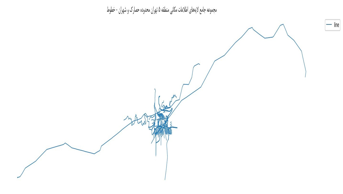 مجموعه جامع لایههای اطلاعات مکانی منطقه ۵ تهران محدوده حصارک و شهران