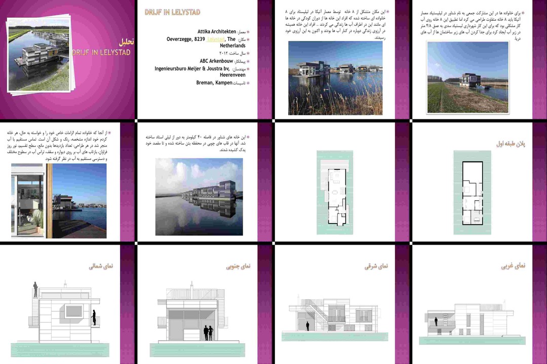 تحلیل معماری و طراحی خانههای شناور Drijf in
