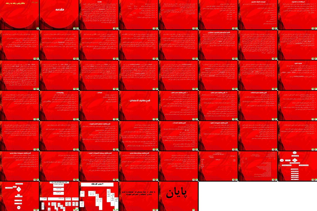 فرآیند تولید و مدیریت در کارخانه ماکارونی